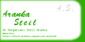 aranka steil business card
